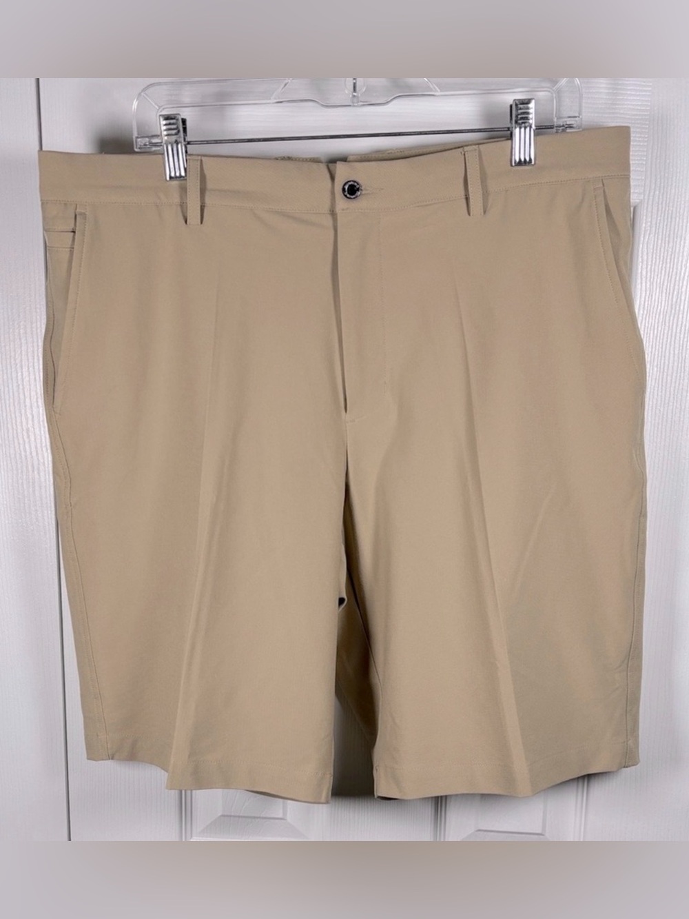Dunning Golf Fit Woven 10” Khaki Shorts Size 36